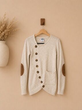 Vero Moda Cream Button Detail Sweater Cardigan XS